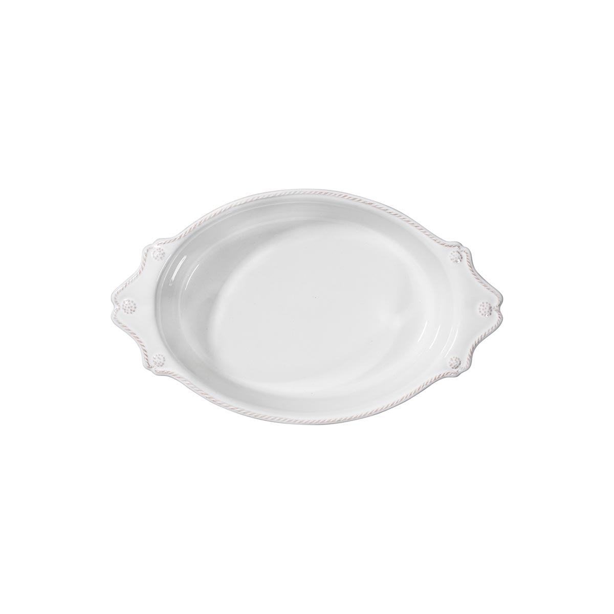 Berry & Thread Whitewash 13" Oval Baker