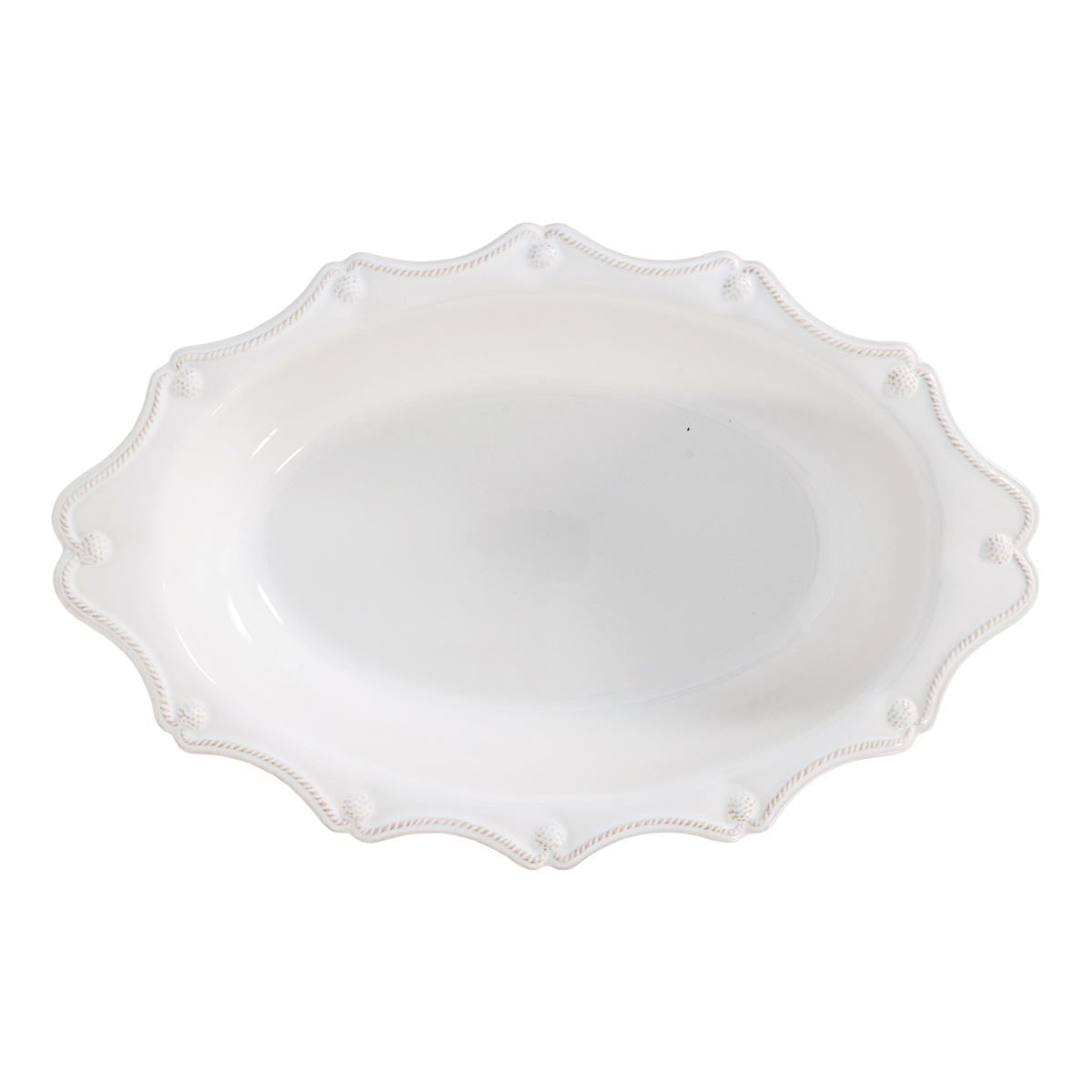 Berry & Thread Whitewash 18" Oval Baker