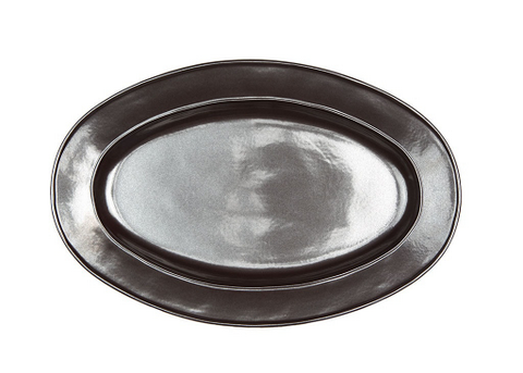 Pewter Stoneware 15" Oval Platter