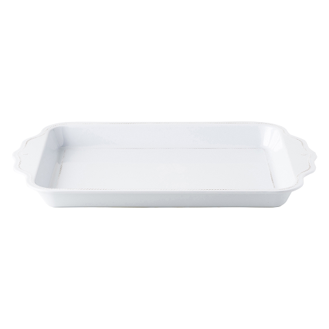 Berry & Thread Melamine Whitewash 24" Handled Tray