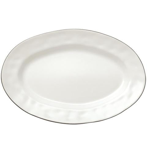 Cantaria Small Oval Platter Matte White