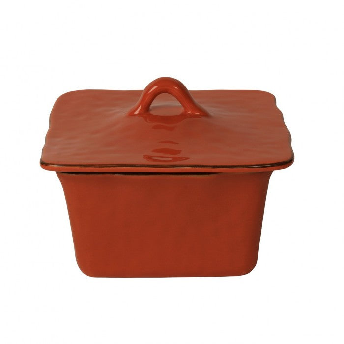 Cantaria Square Covered Casserole Persimmon