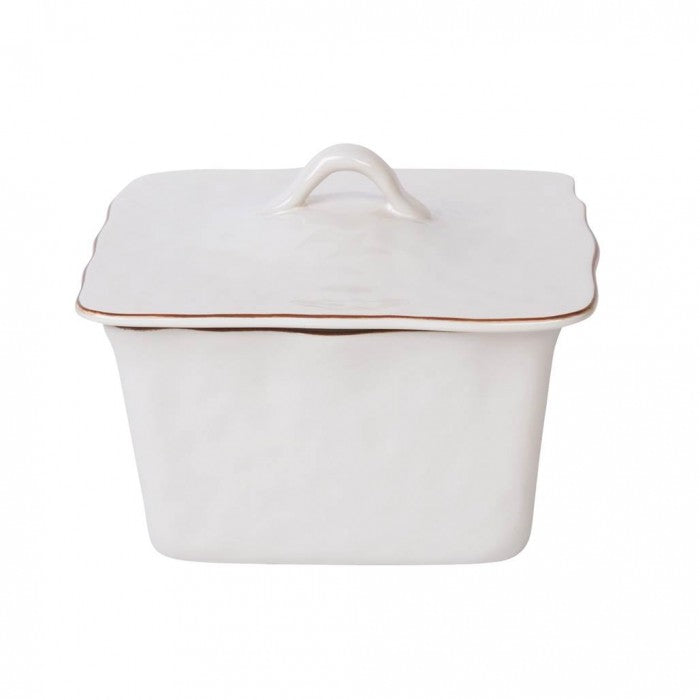 Cantaria Square Covered Casserole White