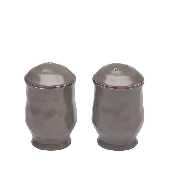 Cantaria Salt & Salt & Pepper Set Charcoal