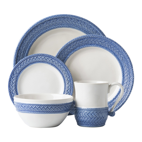 Le Panier White/Delft 5pc Setting