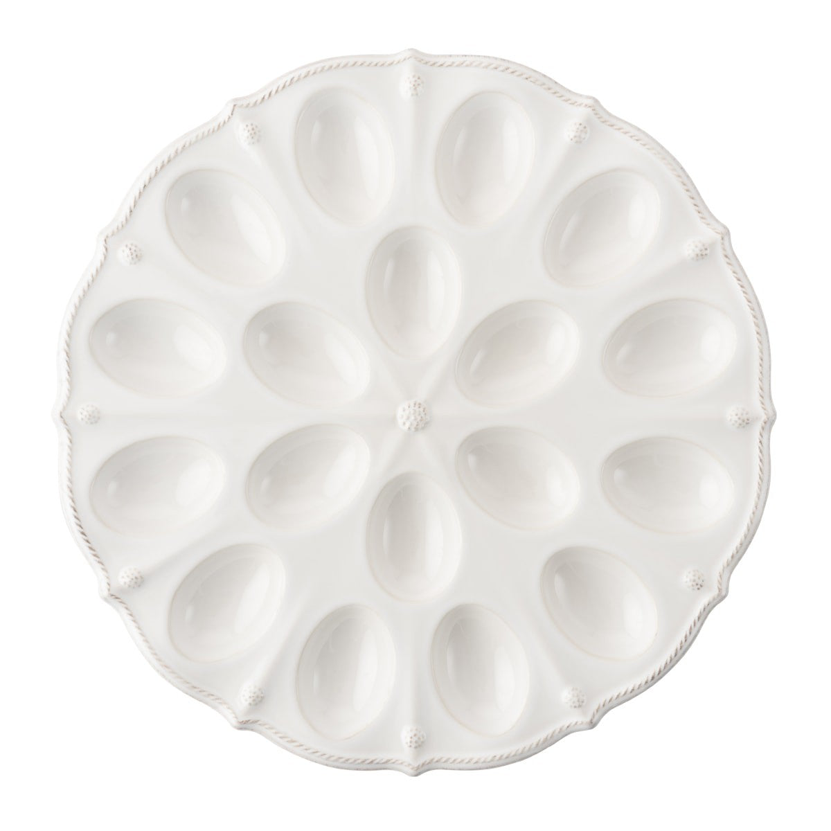 Berry & Thread Whitewash Deviled Egg Platter