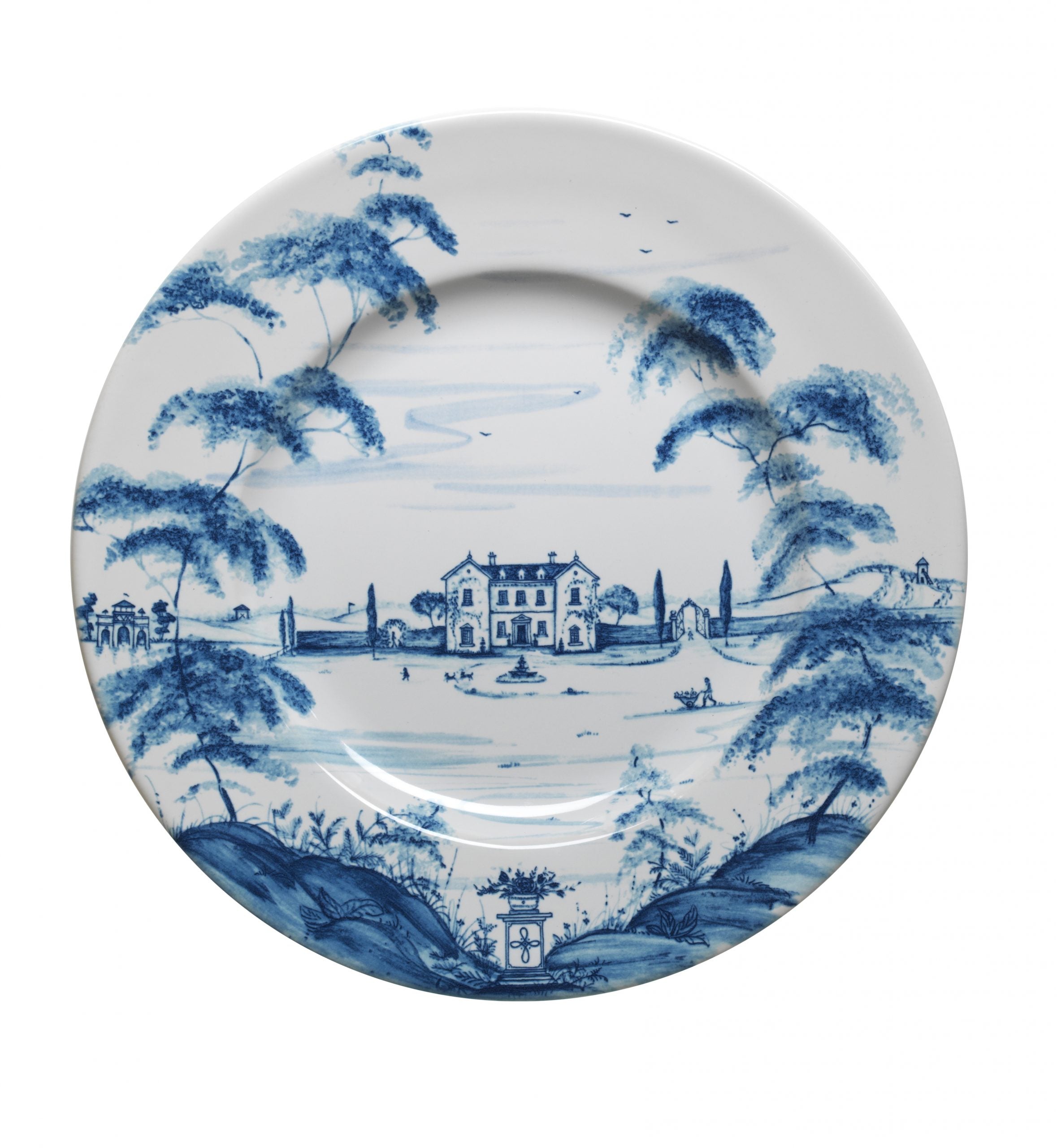 Country Estate Delft Blue Dinner Plate Main House