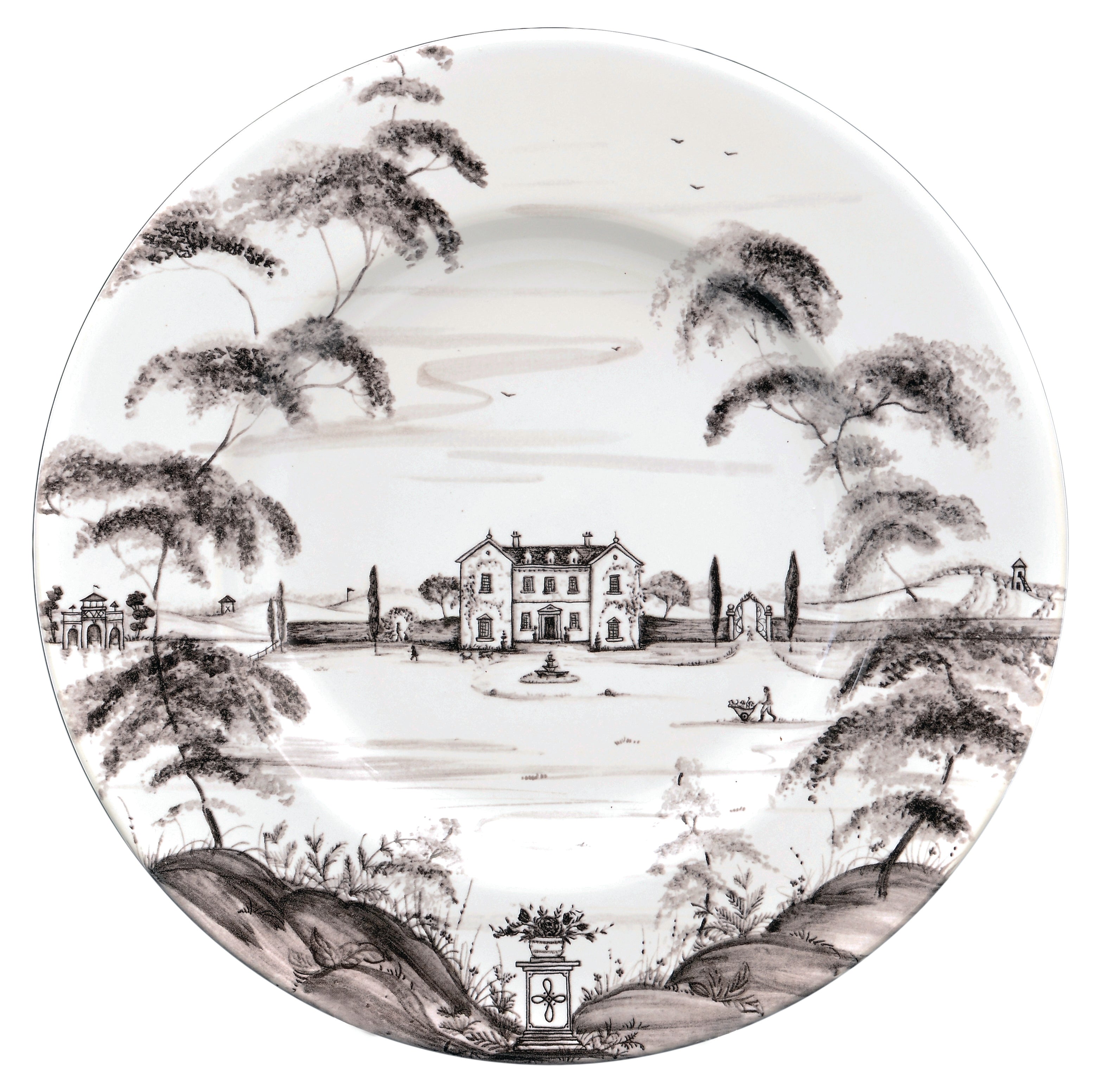 Country Estate Flint Dinner Plate Main House