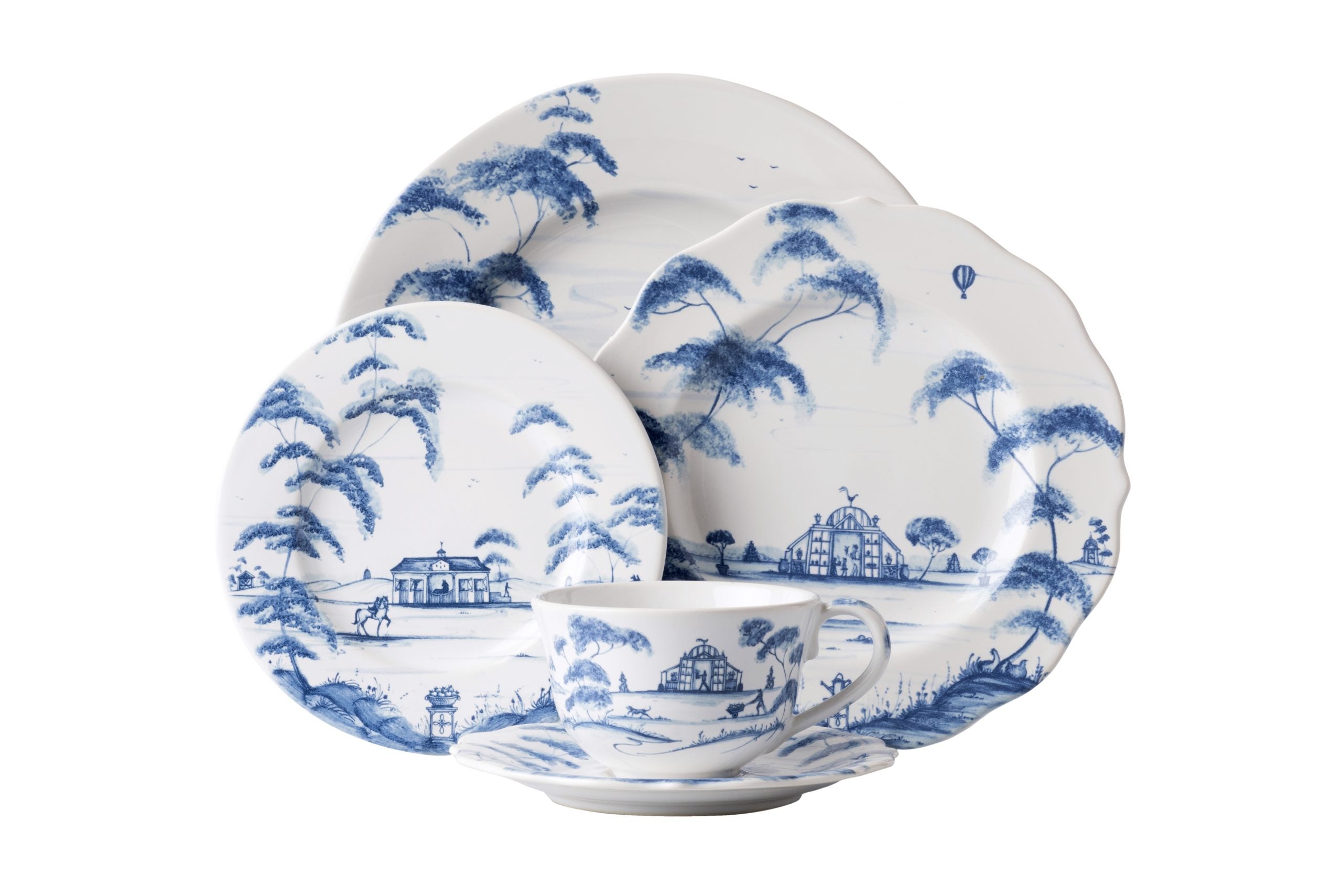 Country Estate Delft Blue 5pc Setting