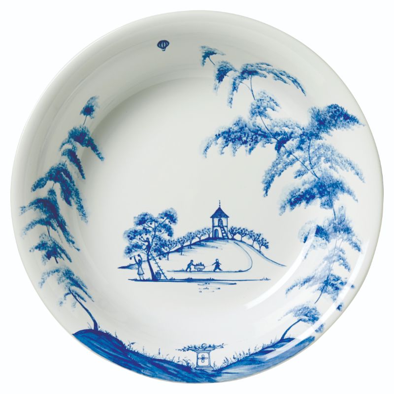 Country Estate Delft Blue 10" Serving Bowl Harvest