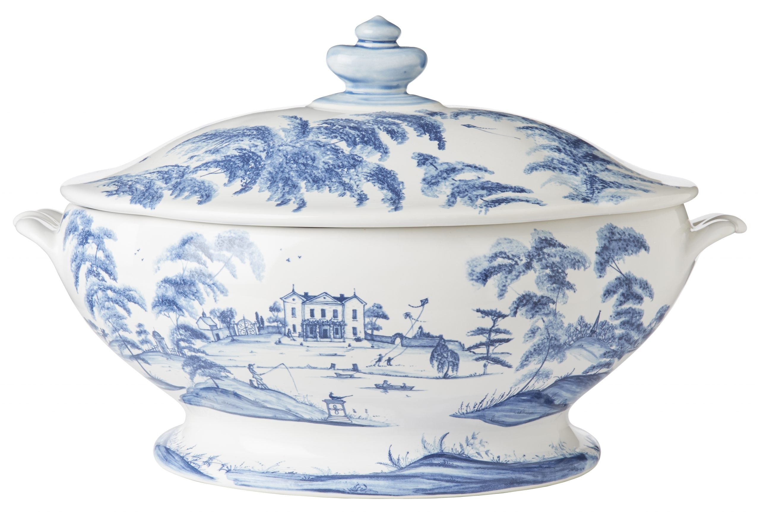 Country Estate Delft Blue Tureen Main House