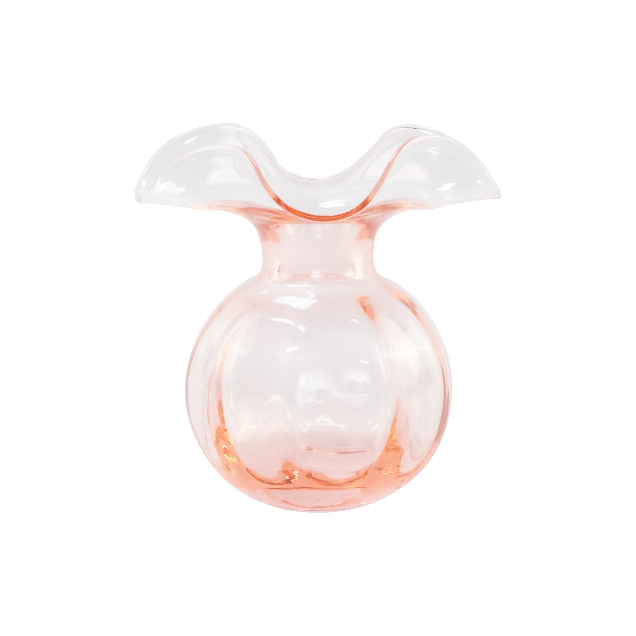 Hibiscus Glass Pink Bud Vase