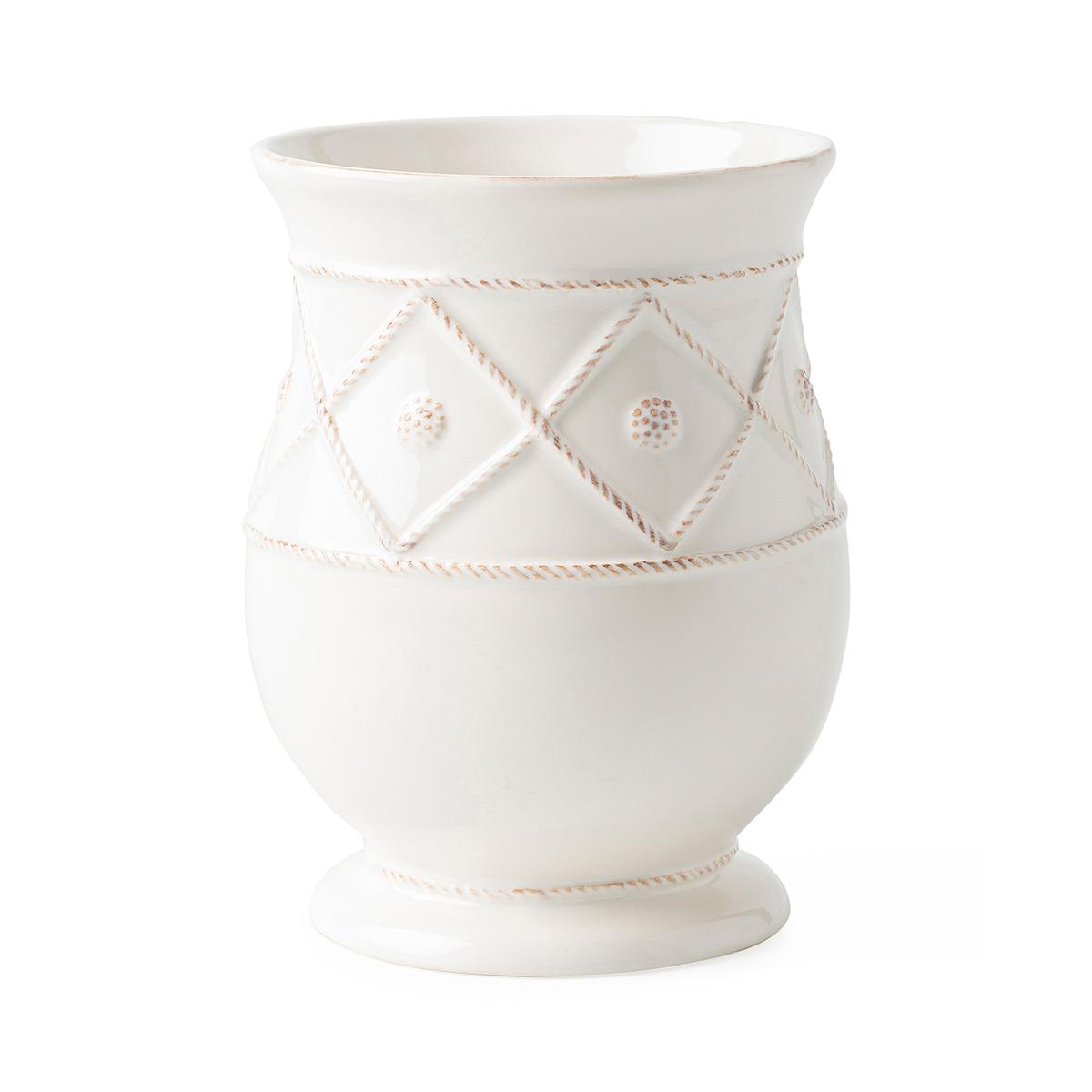 Berry & Thread Whitewash Utensil Crock