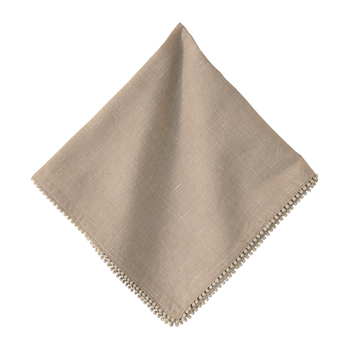 Berry Trim Napkin - Flax