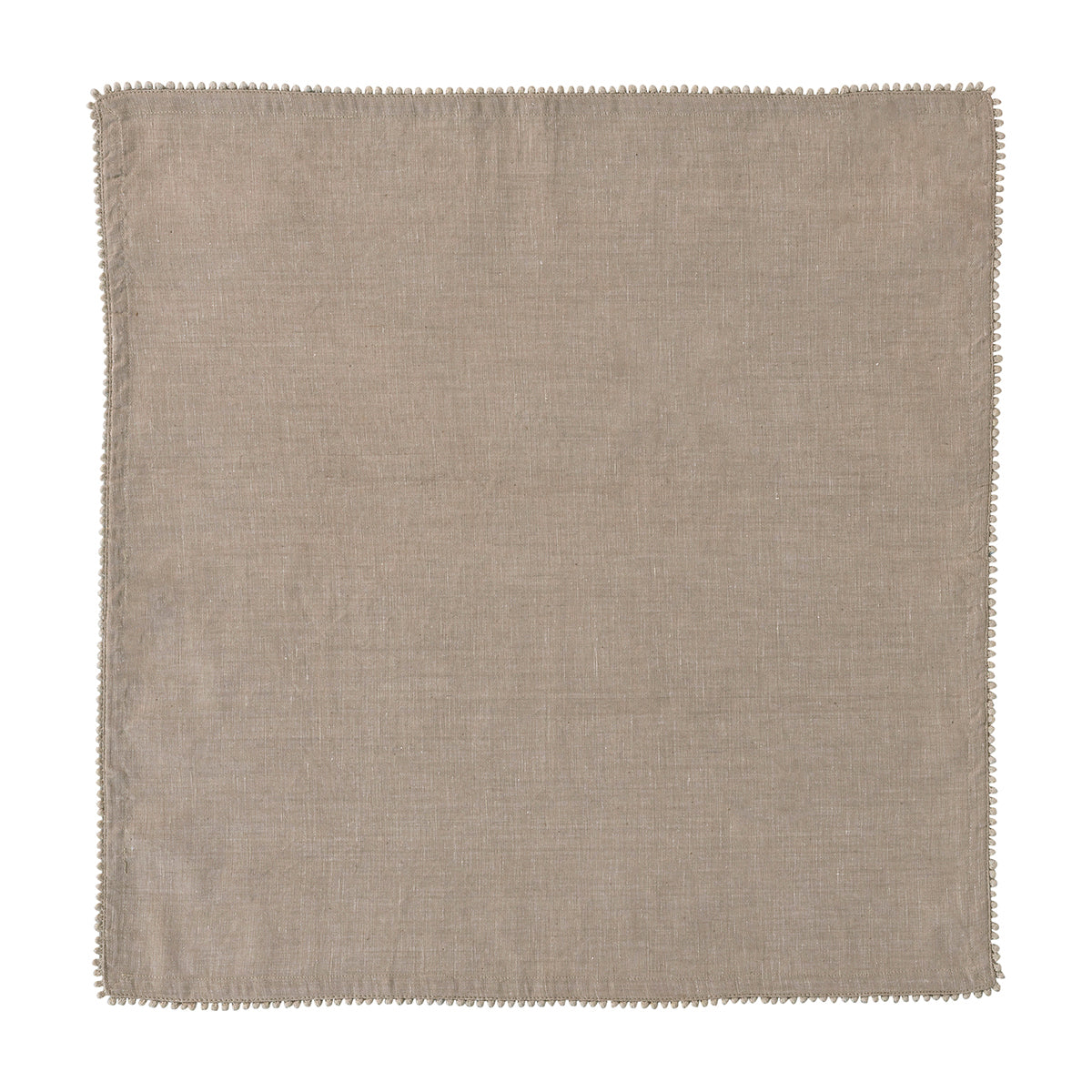 Berry Trim Napkin - Flax