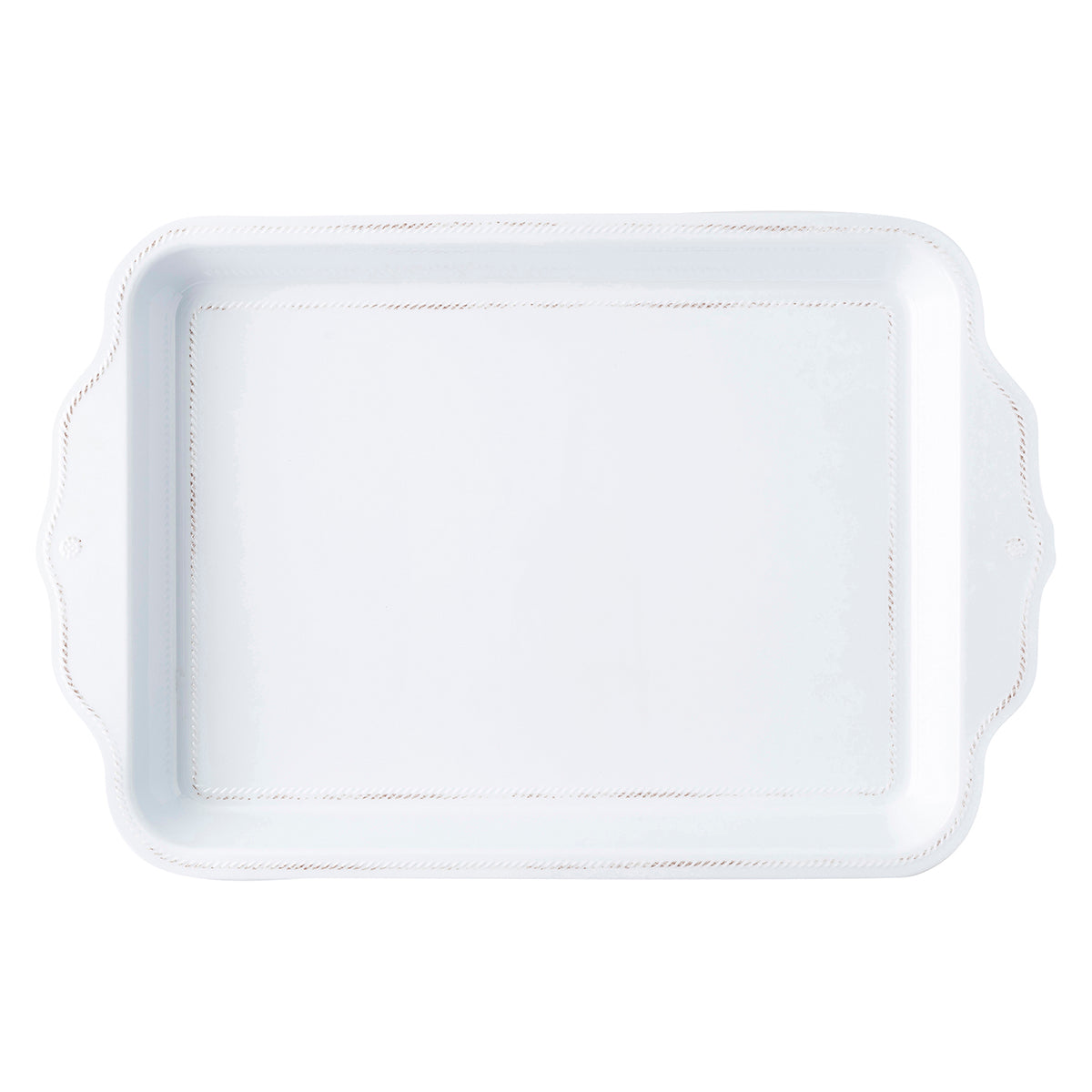 Berry & Thread Melamine Whitewash 24" Handled Tray