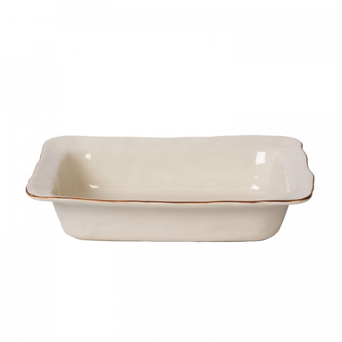 Cantaria Medium Rectangular Baker Ivory