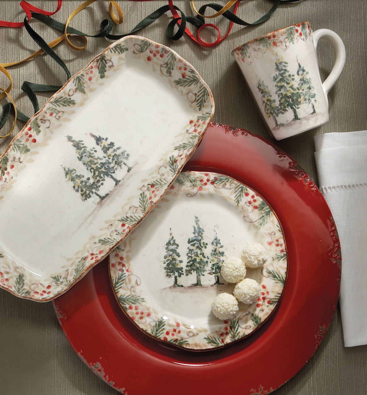 Natale Rectangular Tray