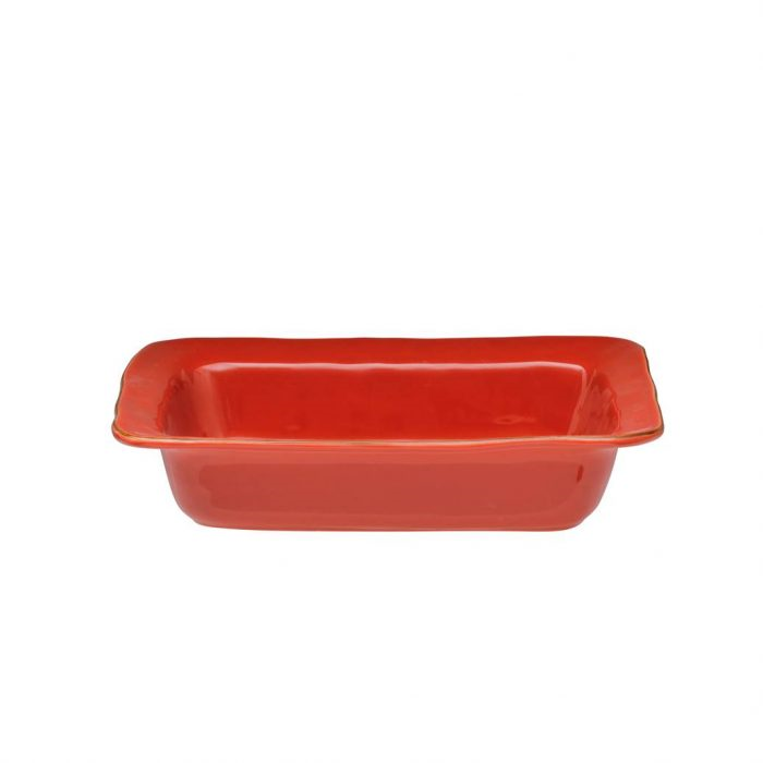 Cantaria Small Rectangular Baker Poppy Red