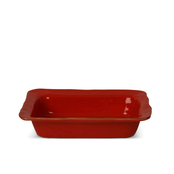 Cantaria Medium Rectangular Baker Poppy Red