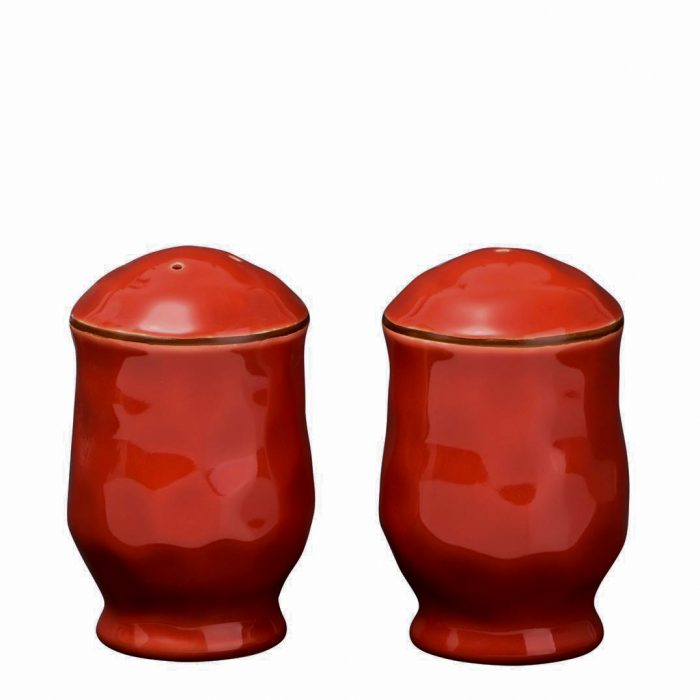 Cantaria Salt and Pepper Set Poppy Red