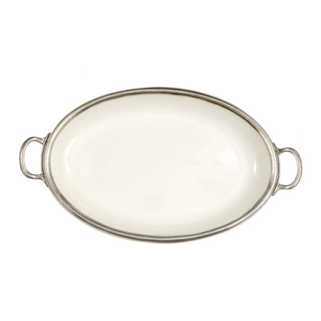 Tuscan Oval Tray with Handles