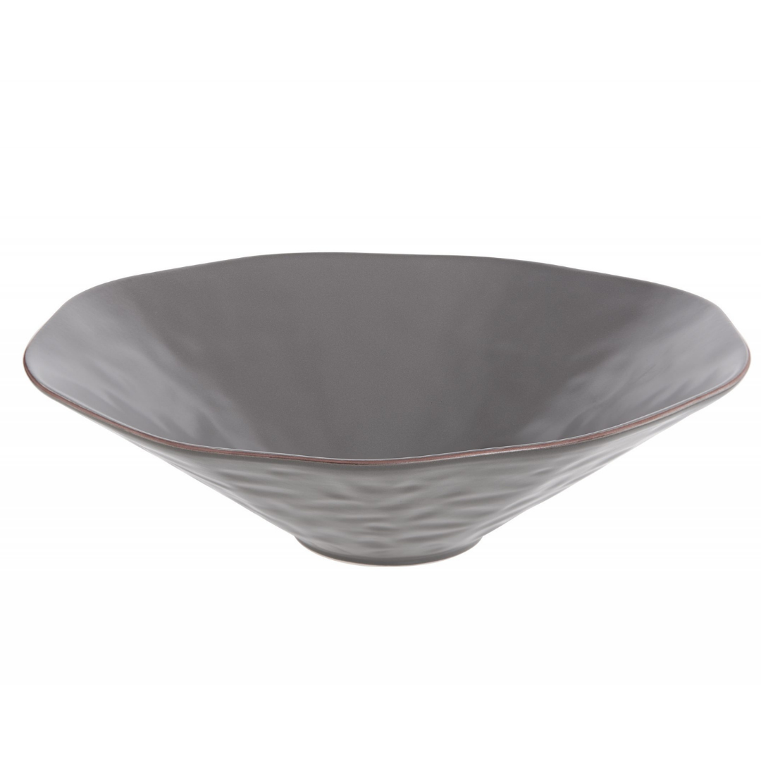 Cantaria Centerpiece Bowl Charcoal