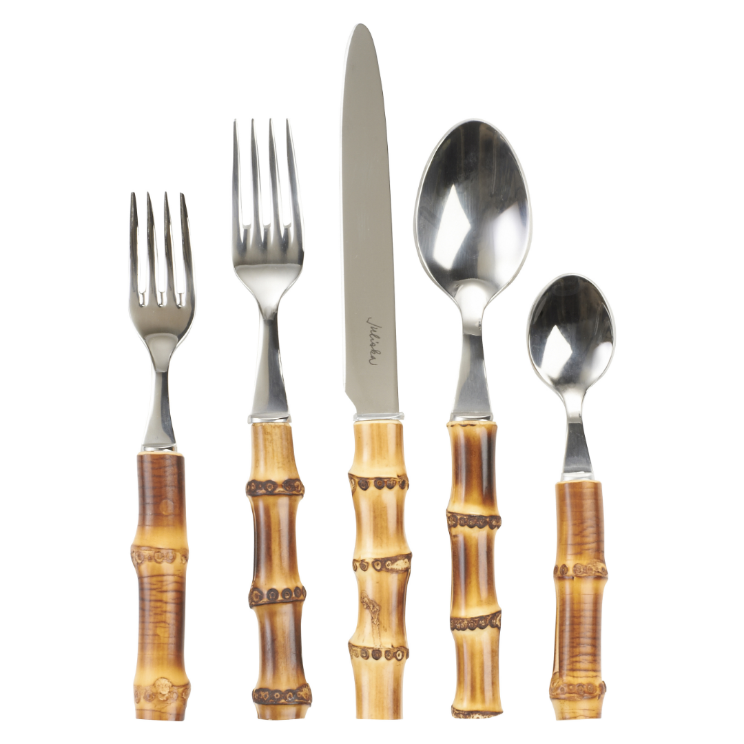 Natural Bamboo 5pc Place Setting