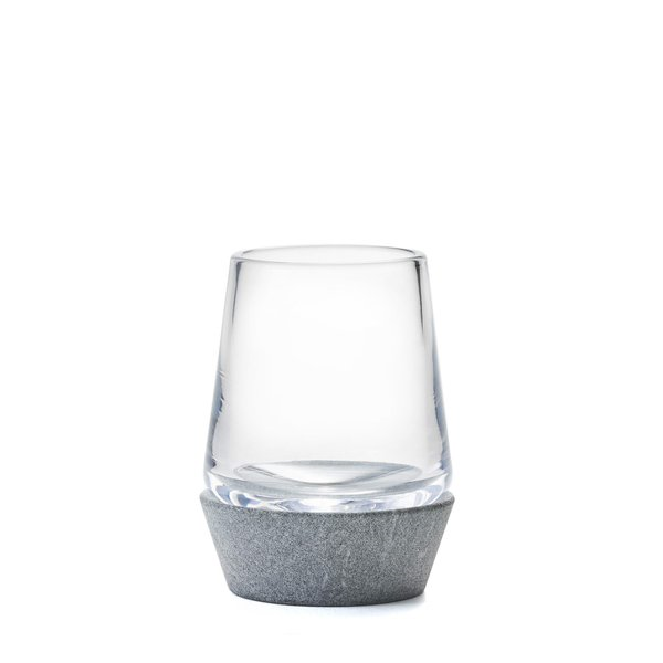 Alpine Soapstone Base Whiskey Single Glass in Gift Box