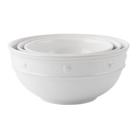 Berry & Thread Whitewash Nesting Serving Bowls Set/3