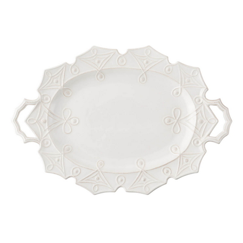 Jardins du Monde Whitewash Turkey Platter